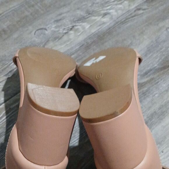 Lulus Harper Almond short block heel strappy heel open toe shoes Sz 8 NWOT - Picture 8 of 8